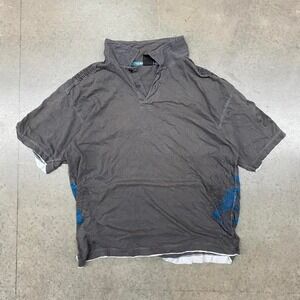 Burnside polo with‎ blue birds Y2K Size XL